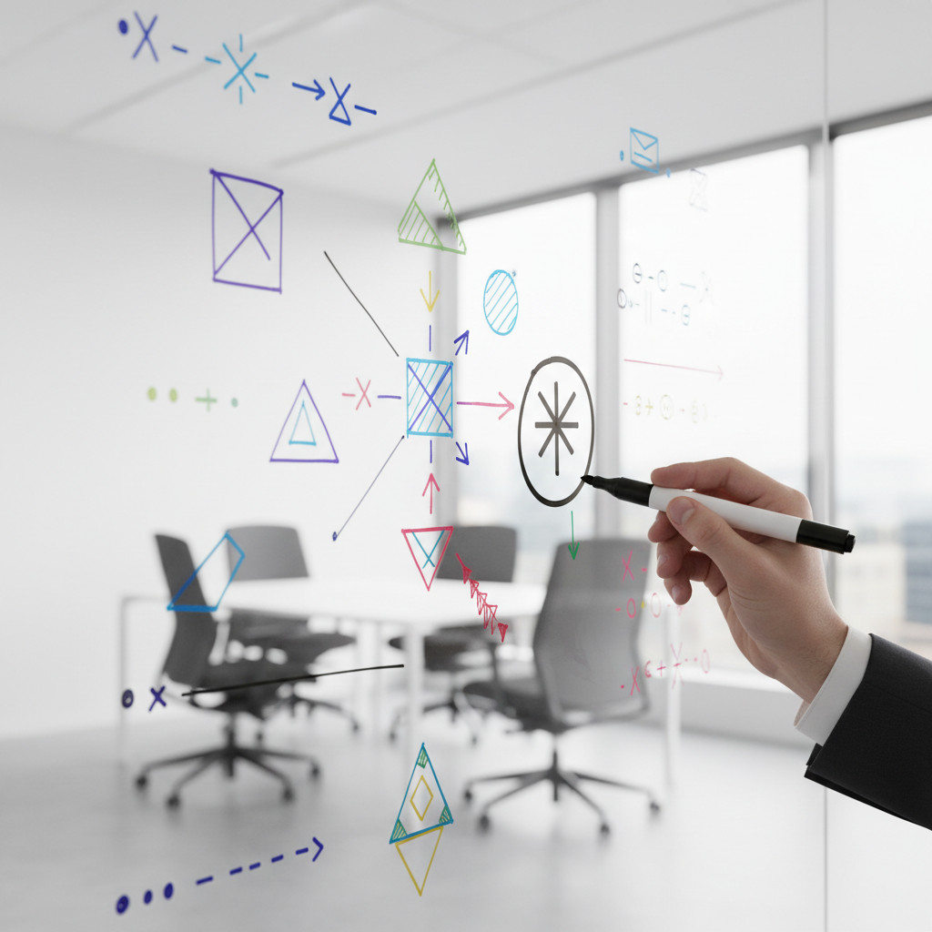 A whiteboard showing effective exam strategies for the DELF test.