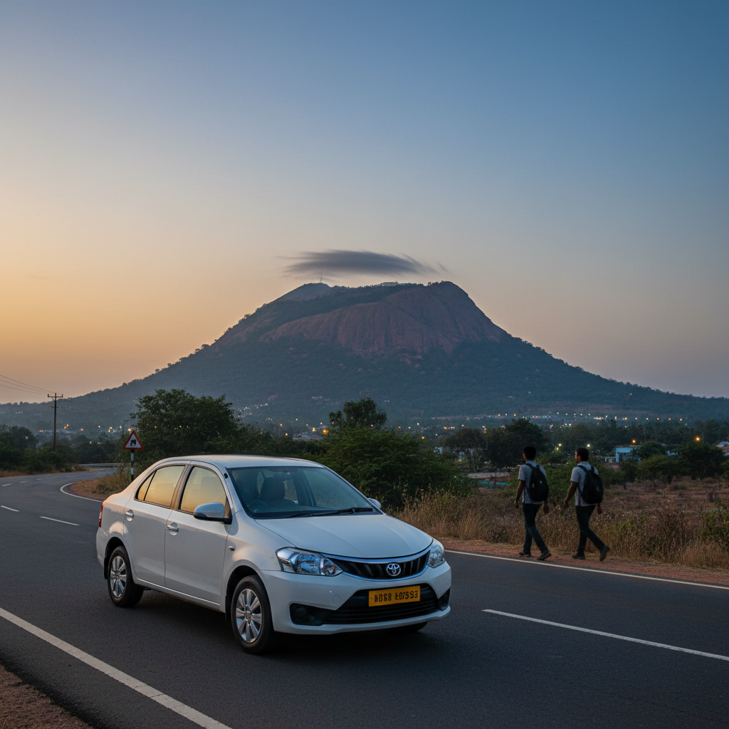 Comfortable taxi from Chennai to Thiruvannamalai for Pournami Girivalam.