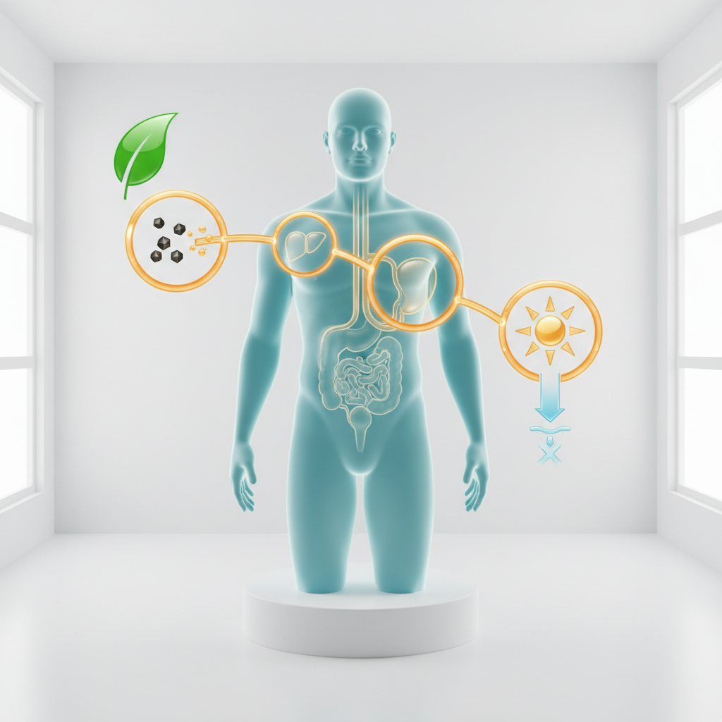 A diagram showing how a healthy gallbladder functions versus one with gallstones, illustrating the goal of natural treatment.